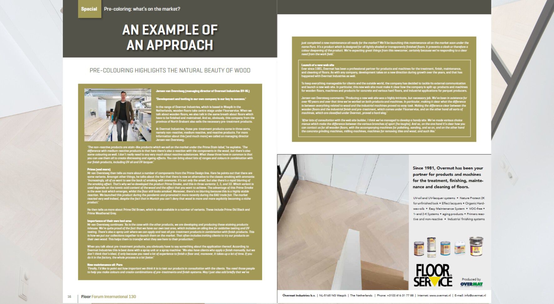 Floorservice pre-treatment products and the new website: Read all about it in Floor Forum!